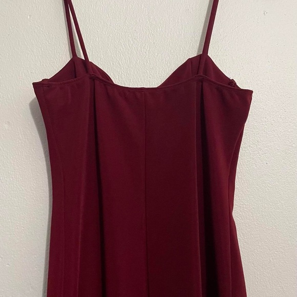 Charlotte Russe bustier style bodycon wine fitted strap dress dress - Picture 5 of 5